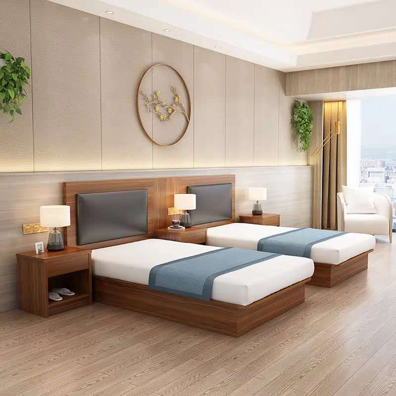 酒店家具-實木床